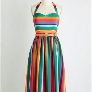 Modcloth My Zest Intentions Dress (Belt Included)